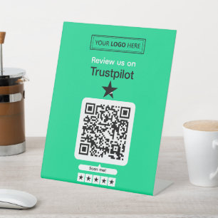 Expositor En L Solicitud de reseña de Trustpilot con código QR es