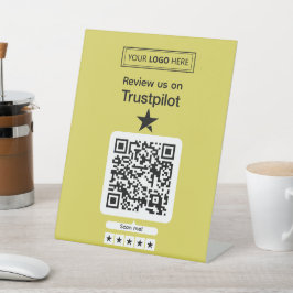Expositor En L Solicitud de Reseña de Trustpilot con Código QR Es