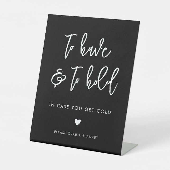 Expositor En L Sombras modernas de boda negro (Anverso)