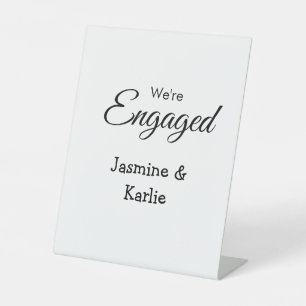 Expositor En L Somos pareja comprometida nombre romántico elegant