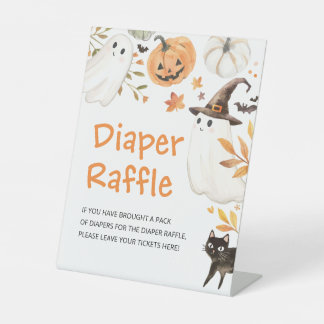 Expositor En L Sorteo de pañales para Halloween de Little Boo Bab
