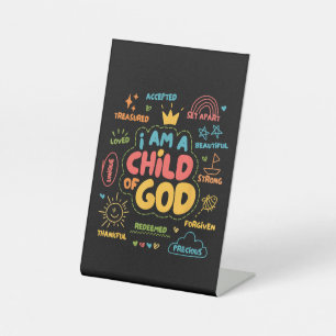 Expositor En L Soy un Niño de Dios Cristiano Retro Jesús Fe De