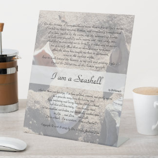 Expositor En L Soy un Seashell - base de escritorio 10x12 v1.1