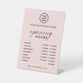 Expositor En L Spa Beauty Salon Opening Hours Display Soft Pink