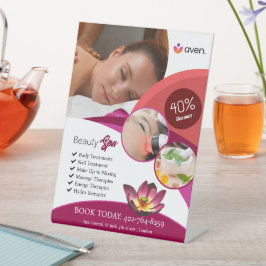 Expositor En L Spa de belleza Rótulo peatonal
