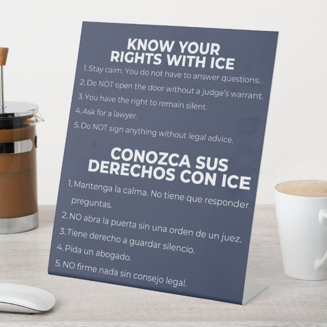 Expositor En L Spanish and English Know Your Rights ICE (In Situ)