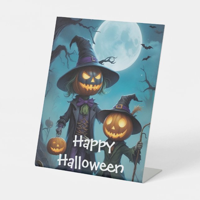Expositor En L Spookone Halloween Pumpkin Duo (Anverso)