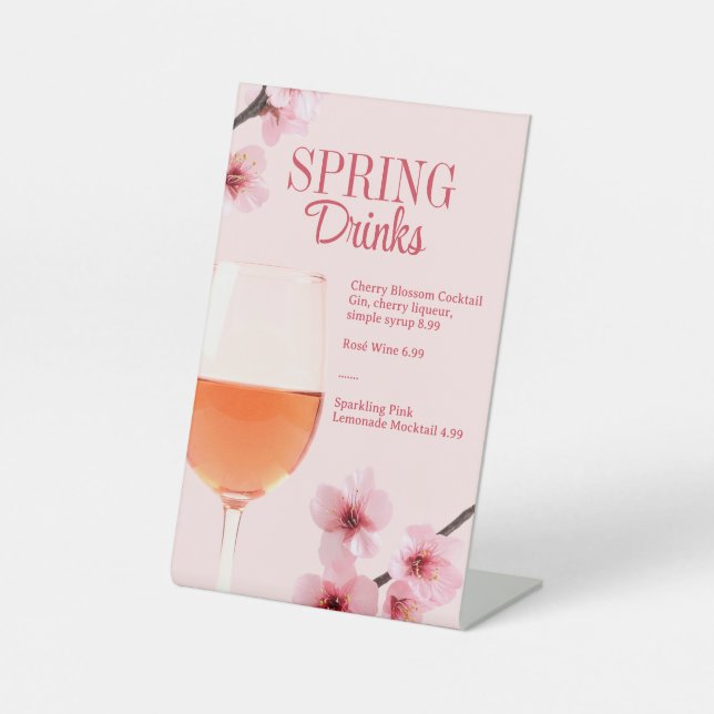 Expositor En L Spring Drinks Cocktail Bar or Table Brunch LTO (Anverso)