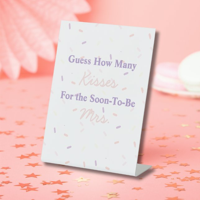 Expositor En L Sprinkles Guess How Many Kisses Game (Sprinkles Guess How Many Kisses Game Pedestal Sign)