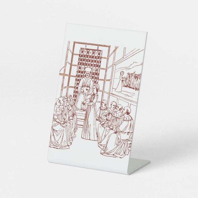 Expositor En L St Catherine disputando con académicos por Masolin (Anverso)