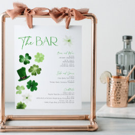 Expositor En L St. Patrick's Day Bridal Bar Menu Cocktail Drinks