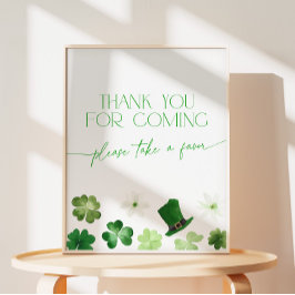 Expositor En L St. Patricks Day Thank You for Coming Favors