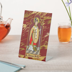 Expositor En L St. Thomas Becket con espada (M 033; coloreado)