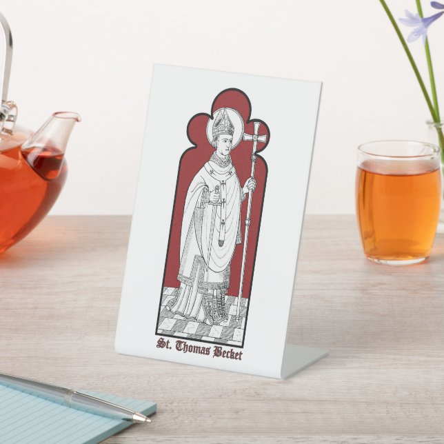 Expositor En L St. Thomas Becket Holding a Sword (M 033) (In Situ)