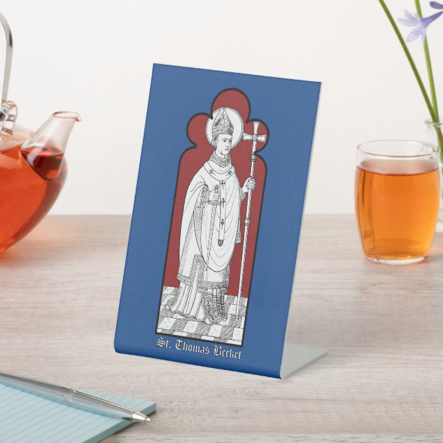 Expositor En L St. Thomas Becket Holding a Sword (M 033) (In Situ)