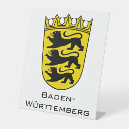 Expositor En L State of Baden-Württemberg Grand Coat of Arms Art