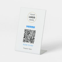Su logotipo personalizado negocio escanea para pag