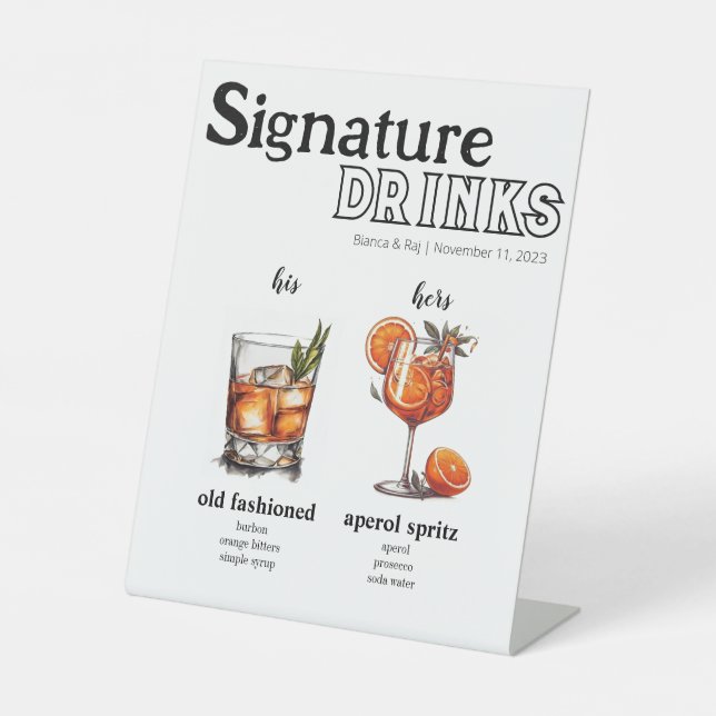 Expositor En L Su menú y su bebida (Anverso)