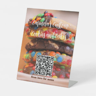 Expositor En L Su nombre de negocio Texto con menú Cookie de códi