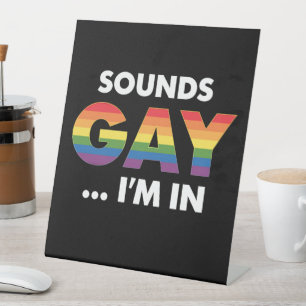 Expositor En L Suena gay soy el orgullo LGBTQ arcoiris