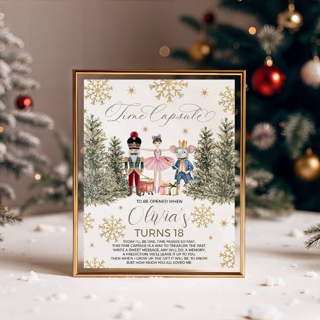Expositor En L Sugar Plum Nutcracker Time Capsule Sign (Subido por el creador)