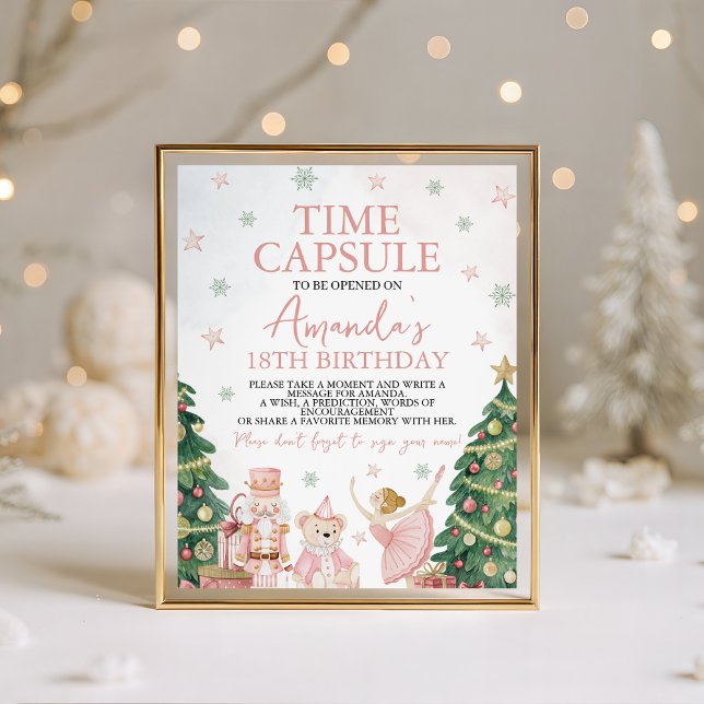 Expositor En L Sugar Plum Nutcracker Time Capsule Sign (Subido por el creador)