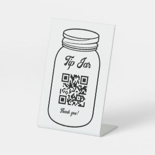 Expositor En L Sugerencia digital de código QR profesional Jar