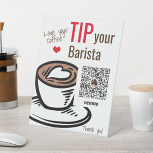 Expositor En L Sugerir tu café Rótulo Pedestal Barista