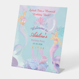 Expositor En L ¡Sumérgete en una Fiesta de Cumpleaños de Sirena!