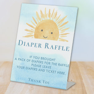 Expositor En L Sun Baby Shower Diaper Raffle