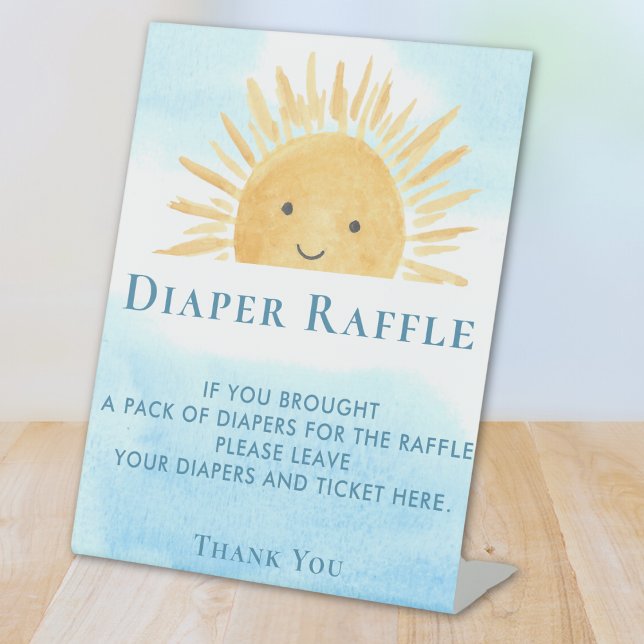 Expositor En L Sun Baby Shower Diaper Raffle (Subido por el creador)