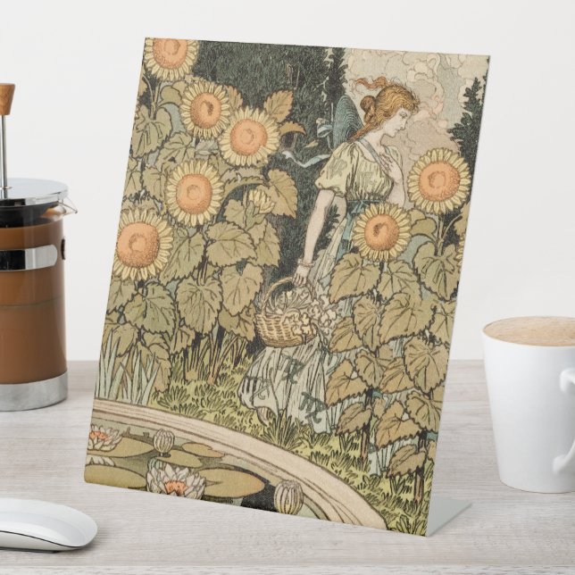 Expositor En L Sunflower Art Nouveau Garden Grasset Mujer (In Situ)