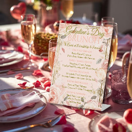 Expositor En L Sunlit Rococo Garden Galentine Brunch Florals Tea