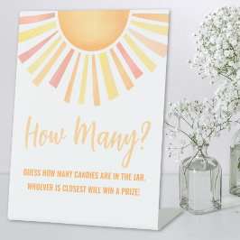 Expositor En L Sunshine Adivina Cuántos Juegos Sun Baby Shower