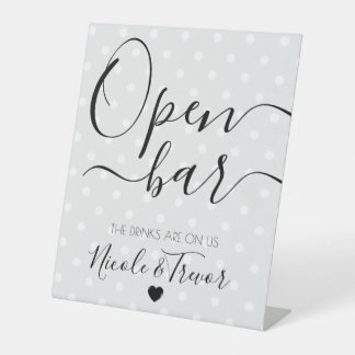 Expositor En L Sus Nombres Personalizados - Caligrafía Grises Pun