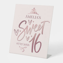 Expositor En L Sweet 16 Sixteen  Pedestal Sign