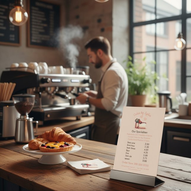 Expositor En L Sweet & Elegant Custom Dessert Menu (Subido por el creador)