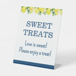 Expositor En L Sweet Treats Lemon Bridal Shower Sign