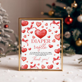 Expositor En L Sweetheart Diaper Raffle Sign