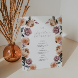 Expositor En L Tabla de Bodas de cócteles de firma de Rosa de Vin