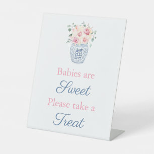 Expositor En L Tabla de favoritos de Baby Shower para los Rosas d