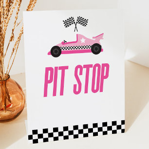 Expositor En L Tabla de Fiestas de coches de carreras Pit Stop Pi