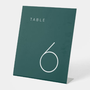 Expositor En L Tabla de números de tabla verde esmeralda Minimali