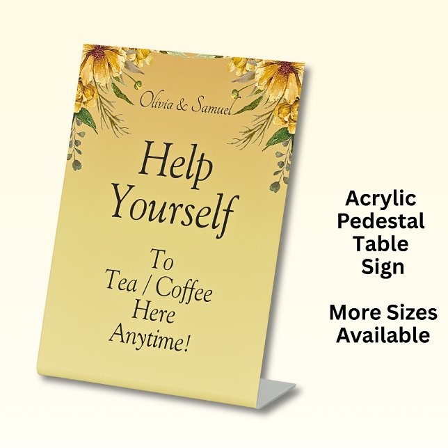 Expositor En L Tabla de té Rótulo Pedestal acrílico (Subido por el creador)