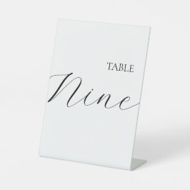Expositor En L Table Number Nine
