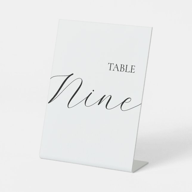 Expositor En L Table Number Nine  (Anverso)