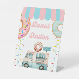 Expositor En L Tabletop Food Signage Donut Station 