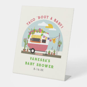 Expositor En L Taco Bout Un Bebé Chica Rosa Caliente Baby Shower