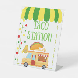 Expositor En L Taco Station Tabletop Food Signage