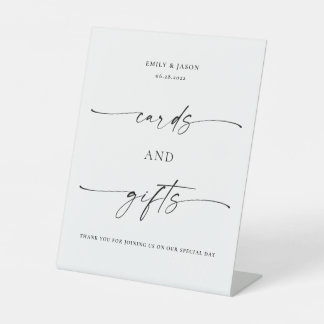 Expositor En L TANYA | Tarjetas y regalos Rótulo Boda Pedestal